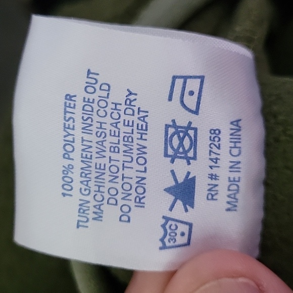 Simply Southern Men's Fleece Vest Green - Picture 7 of 7